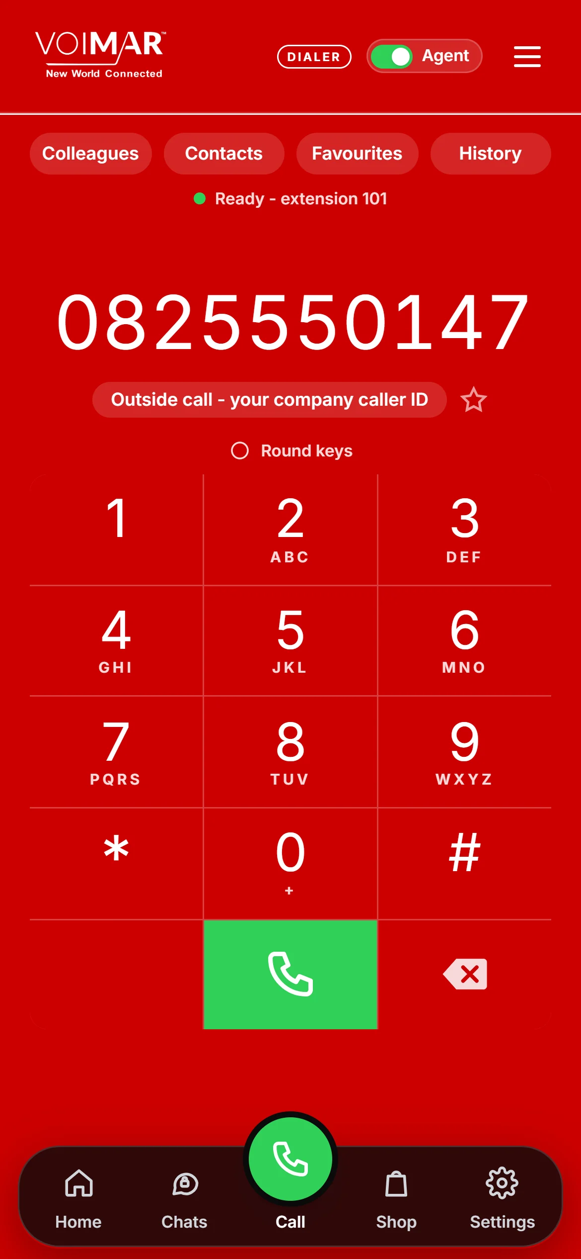 Voimar Dialer - Dial pad